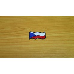 Nášivka vlajka ČR vlající 7 x 3,5cm