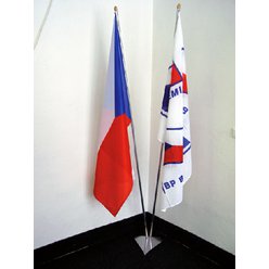 Stojan na vlajky interiérový - dvojstojan