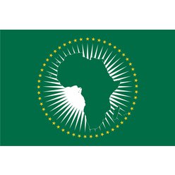 Africká unie rozměr 60 x 90cm, materiál 100%PESh, disperzní tisk