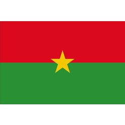 Burkina Faso rozměr 100x150cm, materiál 100% PESh, disperzní tisk