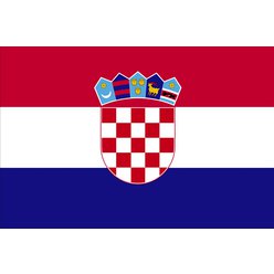 Chorvatsko - člen NATO rozměr 100x150cm, materiál 100% PESh, disperzní tisk