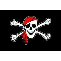 Pirátská vlajka v rozměru 60 x 90cm