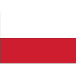 Polsko - člen EU a NATO rozměr 45 x 30cm, materiál 100% PESh -, šitá vlajka Polsko - člen EU a NATO rozměr 45 x 30cm, materiál 100% PESh -, šitá vlajka